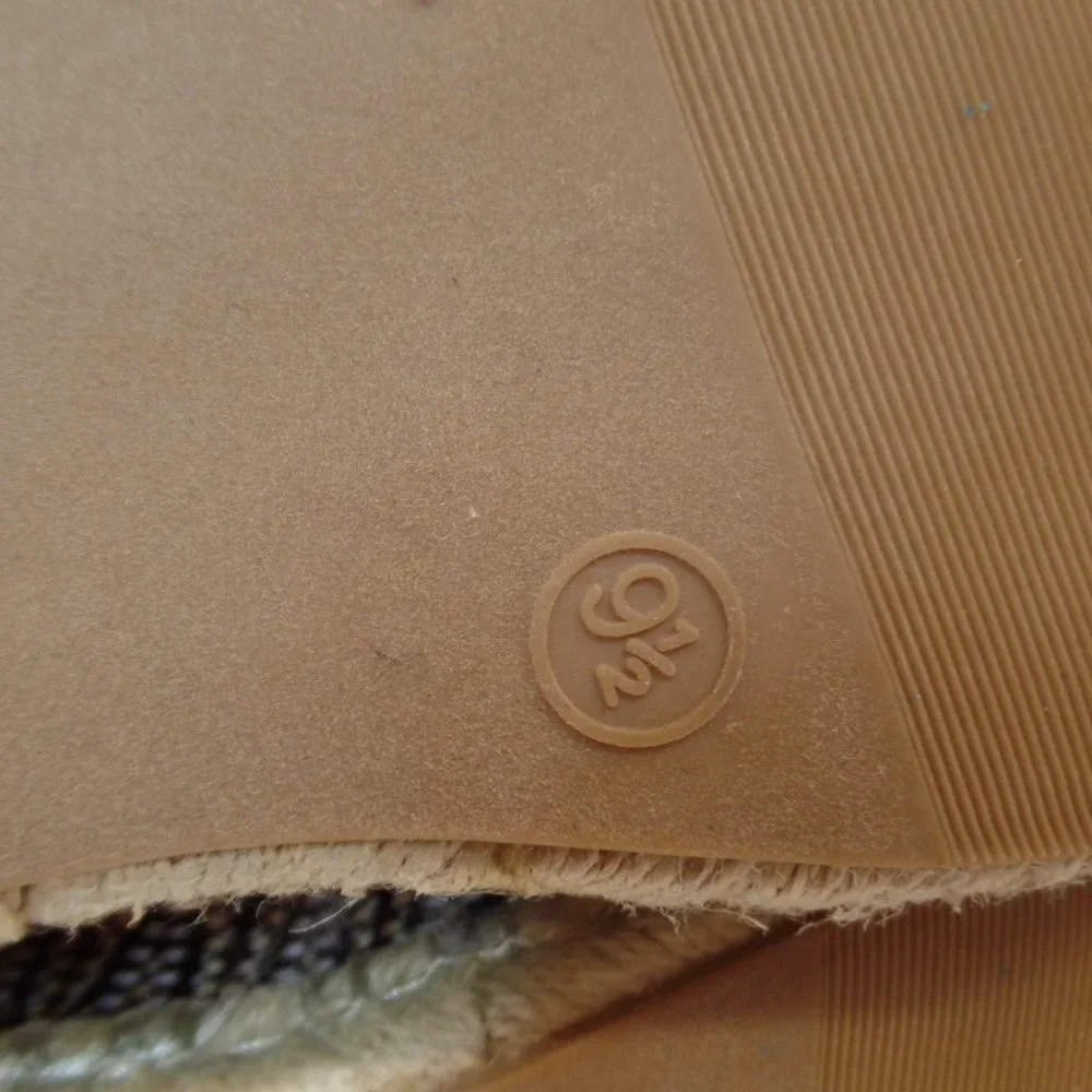 Universal Thread Carly Womens Black Woven Espadrille Flat Slip on 9.5 - Picture 8 of 13